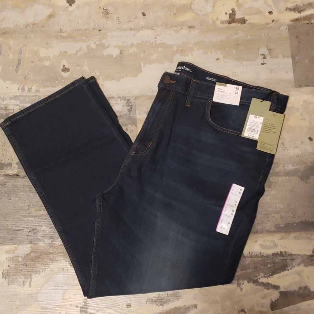 Mens Goodfellow Jean's Slim Straight Size 46X30